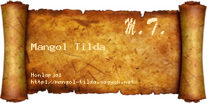 Mangol Tilda névjegykártya